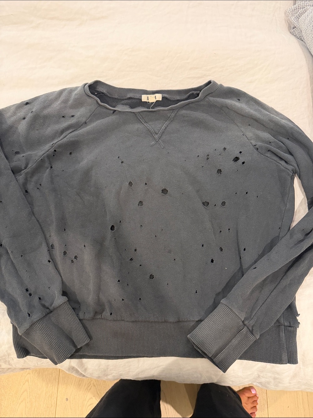 LNA distressed sweatshirt